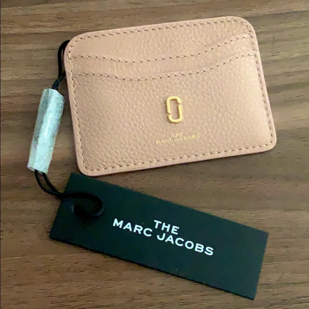 Marc Jacobs Card Holder in Pearl Blush